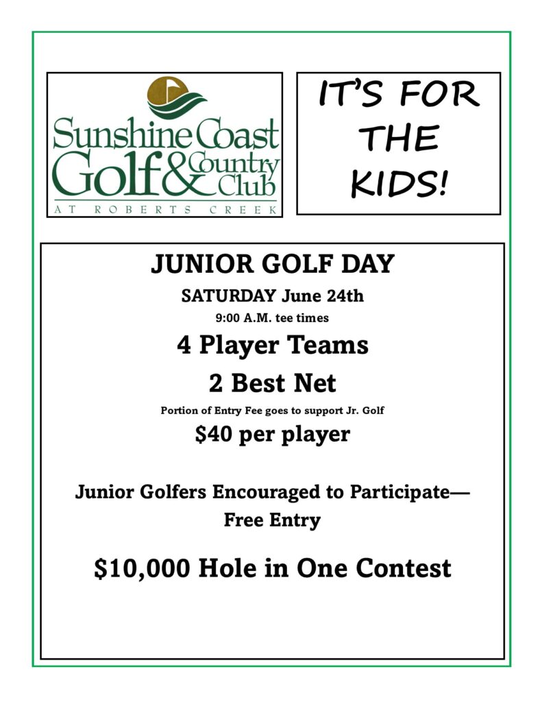 Junior Golf Day Sunshine Coast Golf & Country Club